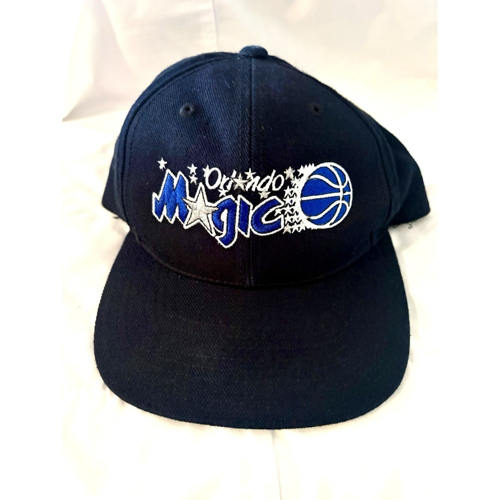 Vintage Orlando Magic American Needle SnapBack Hat NBA Script Green Underbill
